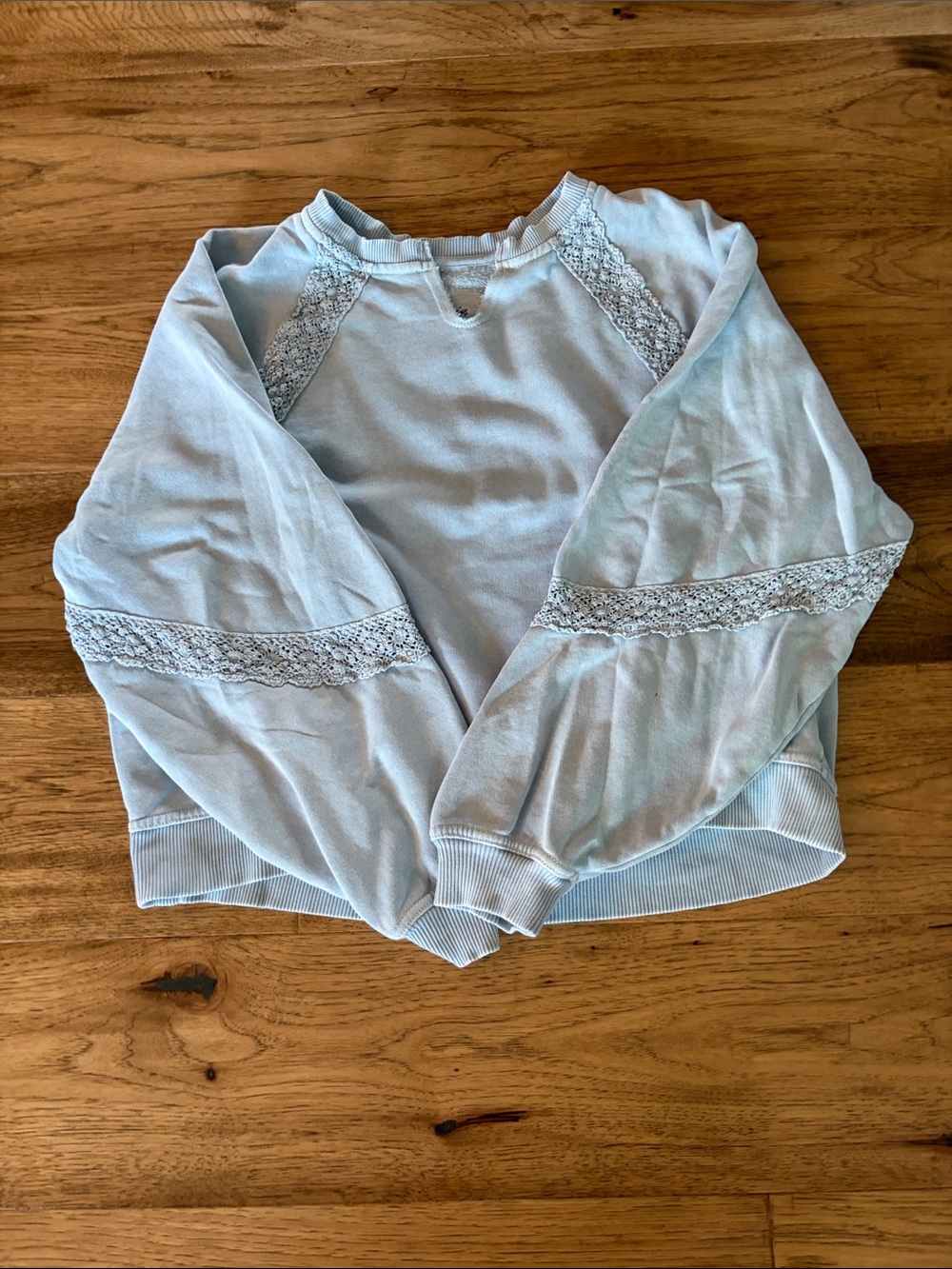 Aerie crochet crewneck